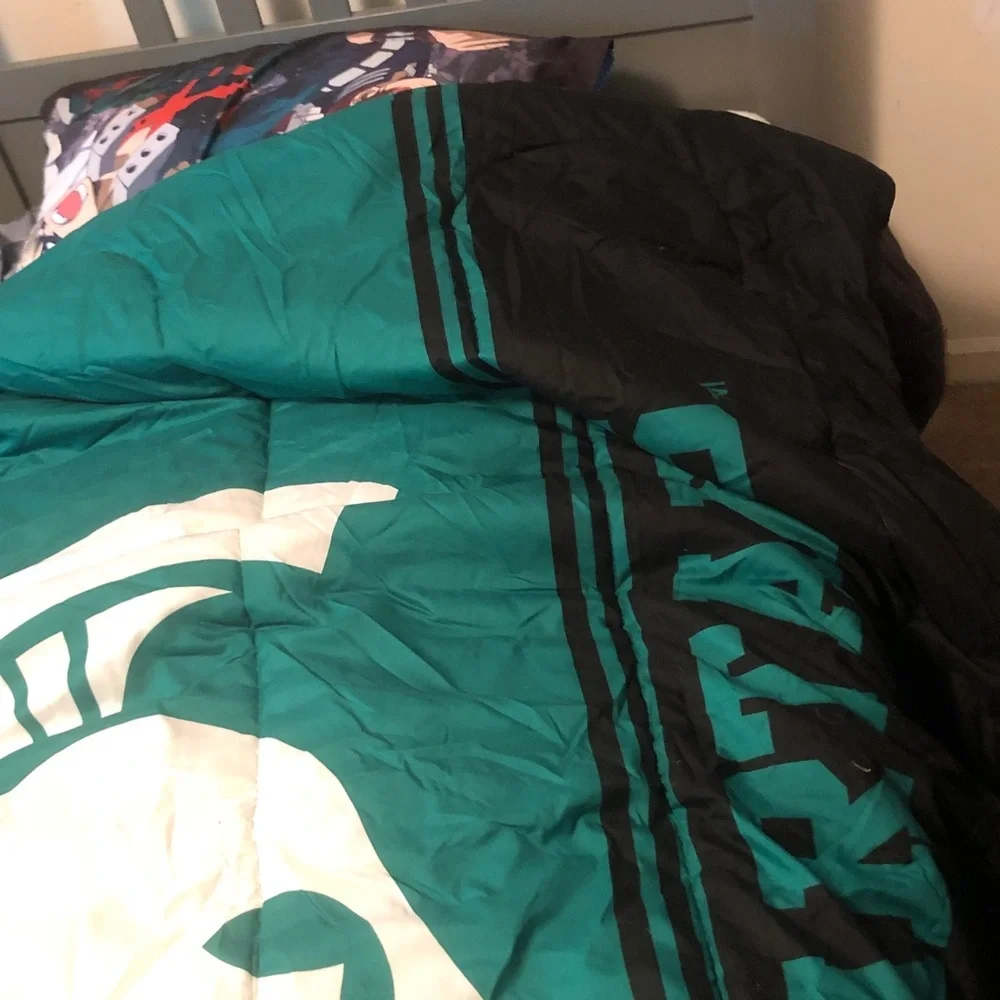 Teal and Black Home Bedding Comforter - Brand Unspecified